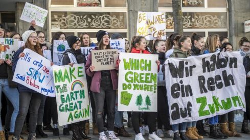 Klimastreik auf dem Churer Alexanderplatz